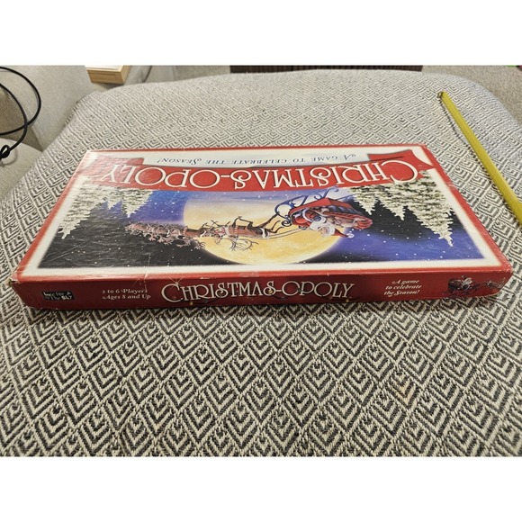Chistmasopoly Monopoly Board Game- Late For The Sky- Incomplete, See Pictures - Picture 3 of 16